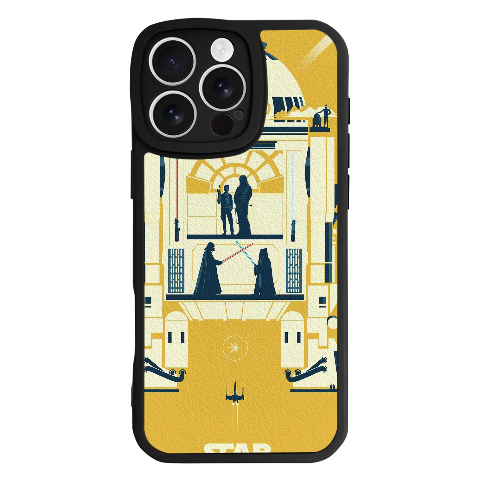 （画像用） スター・ウォーズ Star Wars 【iPhone 16シリーズ対応】シリコンスマホケース（レザー調） 材質：シリコン